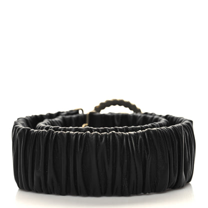 Gucci Calfskin Elastic Torchon Double G Belt 85 34 Black 2 of 4