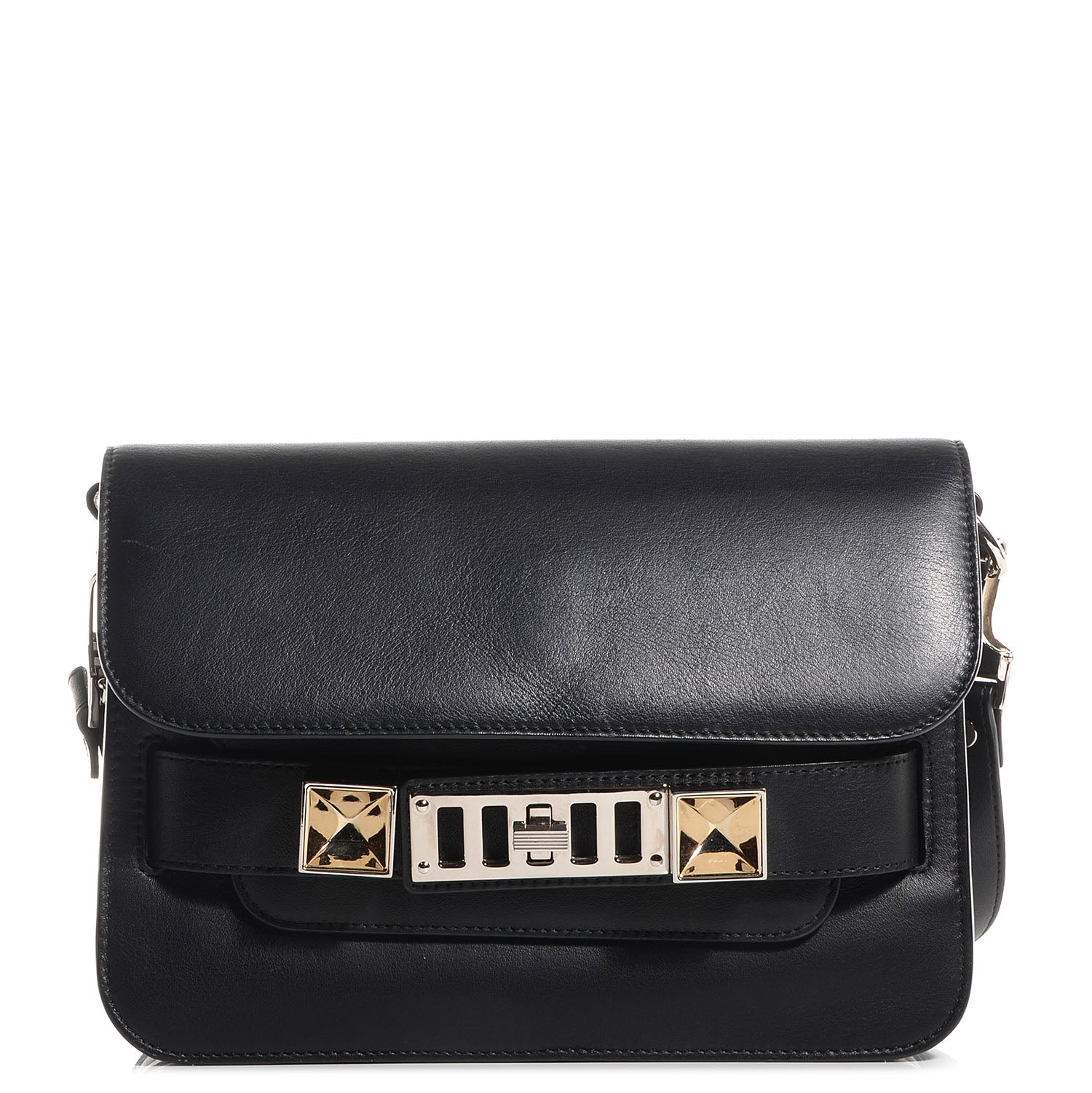 Proenza Schouler Leather Mini PS11 Classic Shoulder Bag Black 1 of 11