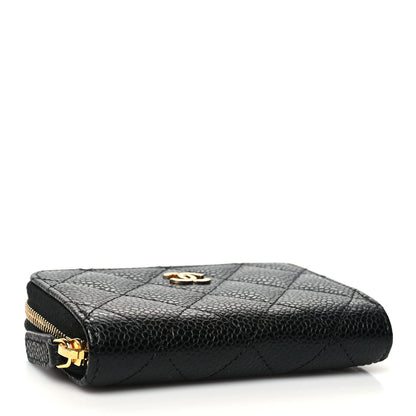 Chanel Caviar Quilted Classic Zipped Coin Purse Black 4 of 11