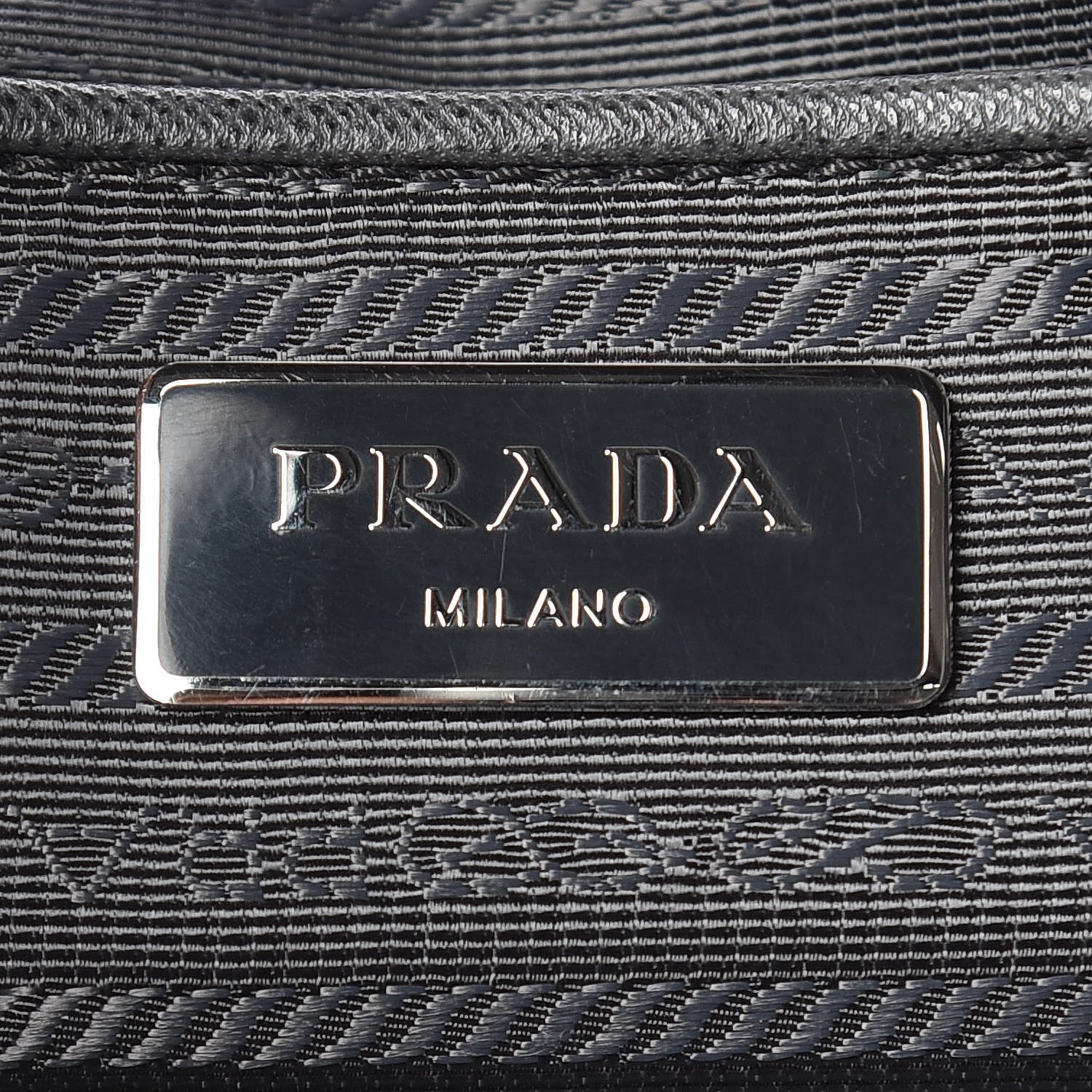 Prada Nylon Vela Medium Cinch Backpack Ardesia 8 of 9