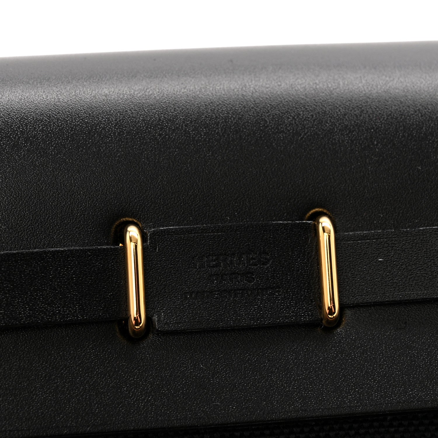 Hermes Military Toile Vache Hunter Herbag Zip Retourne 20 Black 6 of 11