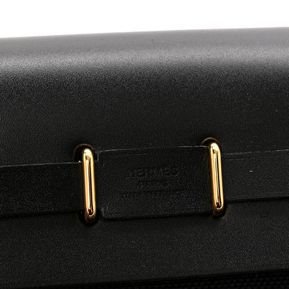Hermes Military Toile Vache Hunter Herbag Zip Retourne 20 Black 6 of 11