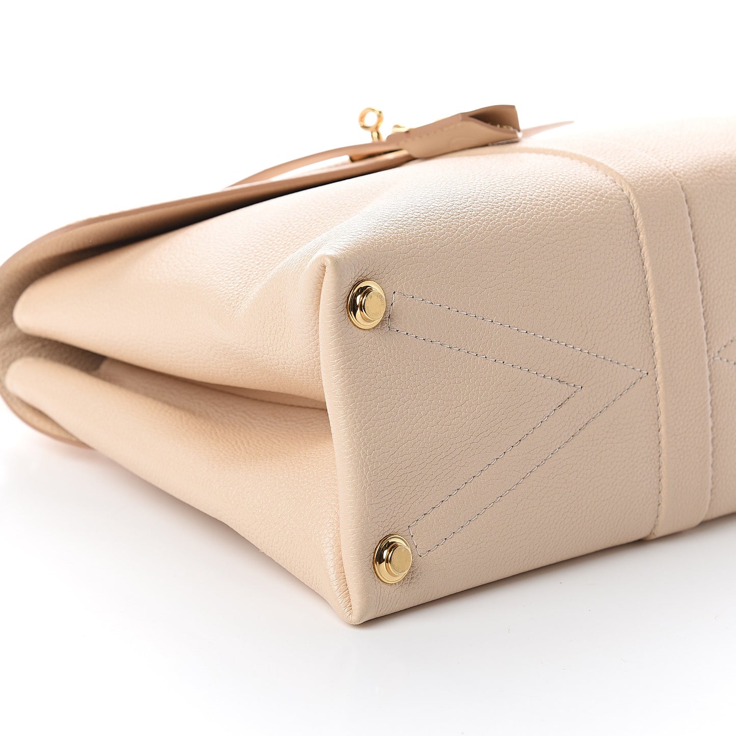 Grained Smooth Calfskin Rose Des Vents MM Creme