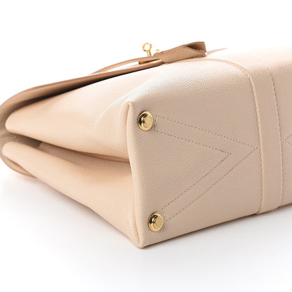 Louis Vuitton Grained Smooth Calfskin Rose Des Vents MM Creme 7 of 8