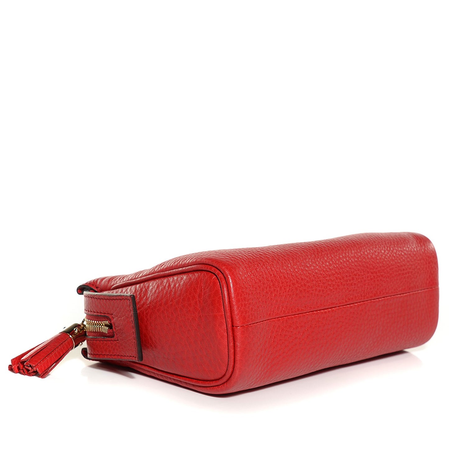 Pebbled Calfskin Soho Cosmetic Case Tabasco Red