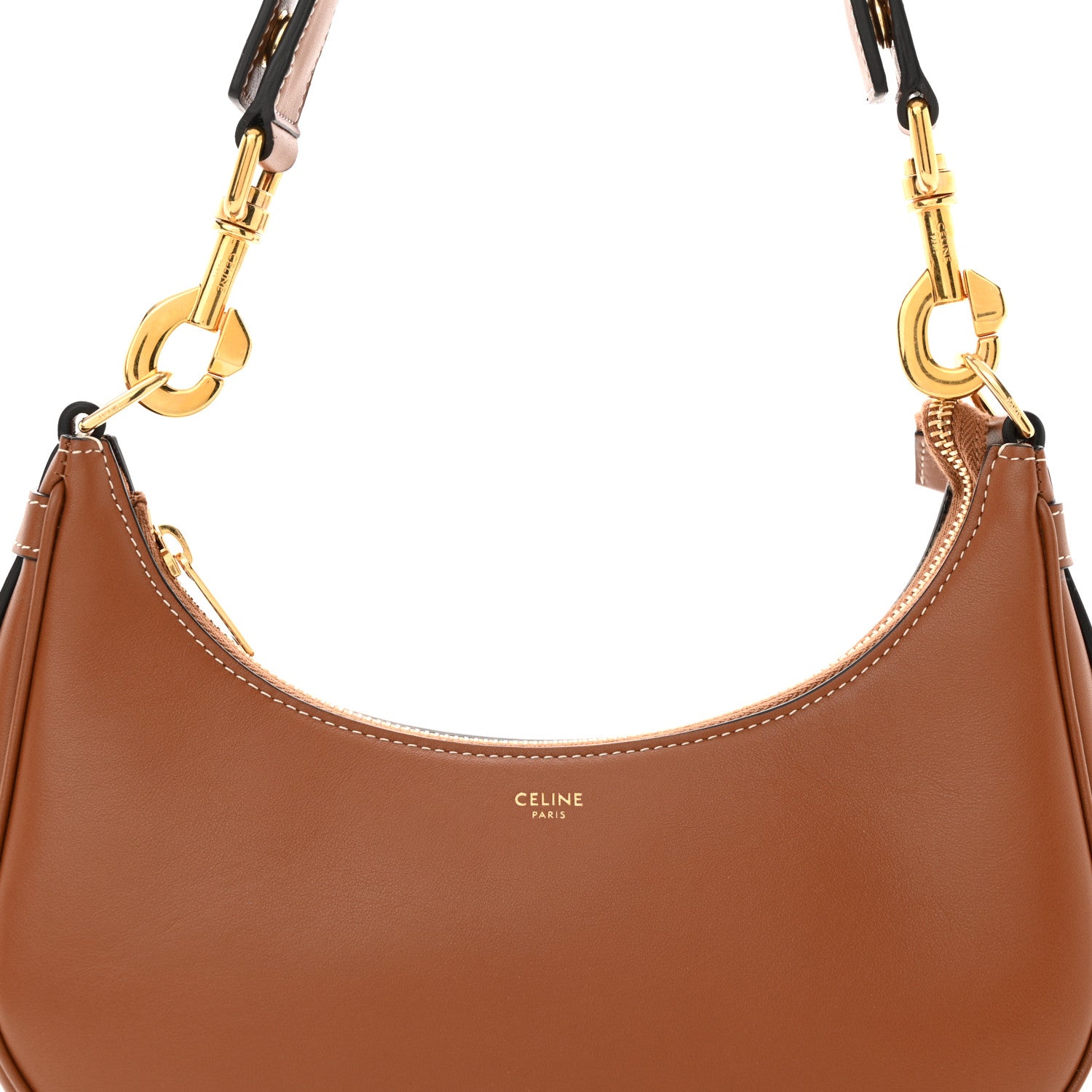 Celine Smooth Calfskin Medium Strap Ava Shoulder Bag Tan 8 of 11