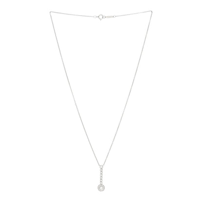 Tiffany Platinum Diamond Circlet Drop Pendant Necklace 2 of 3
