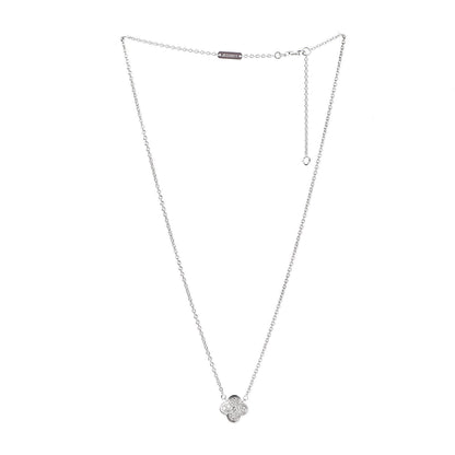 Van Cleef & Arpels 18K White Gold Diamond Pure Alhambra Pendant Necklace 3 of 8