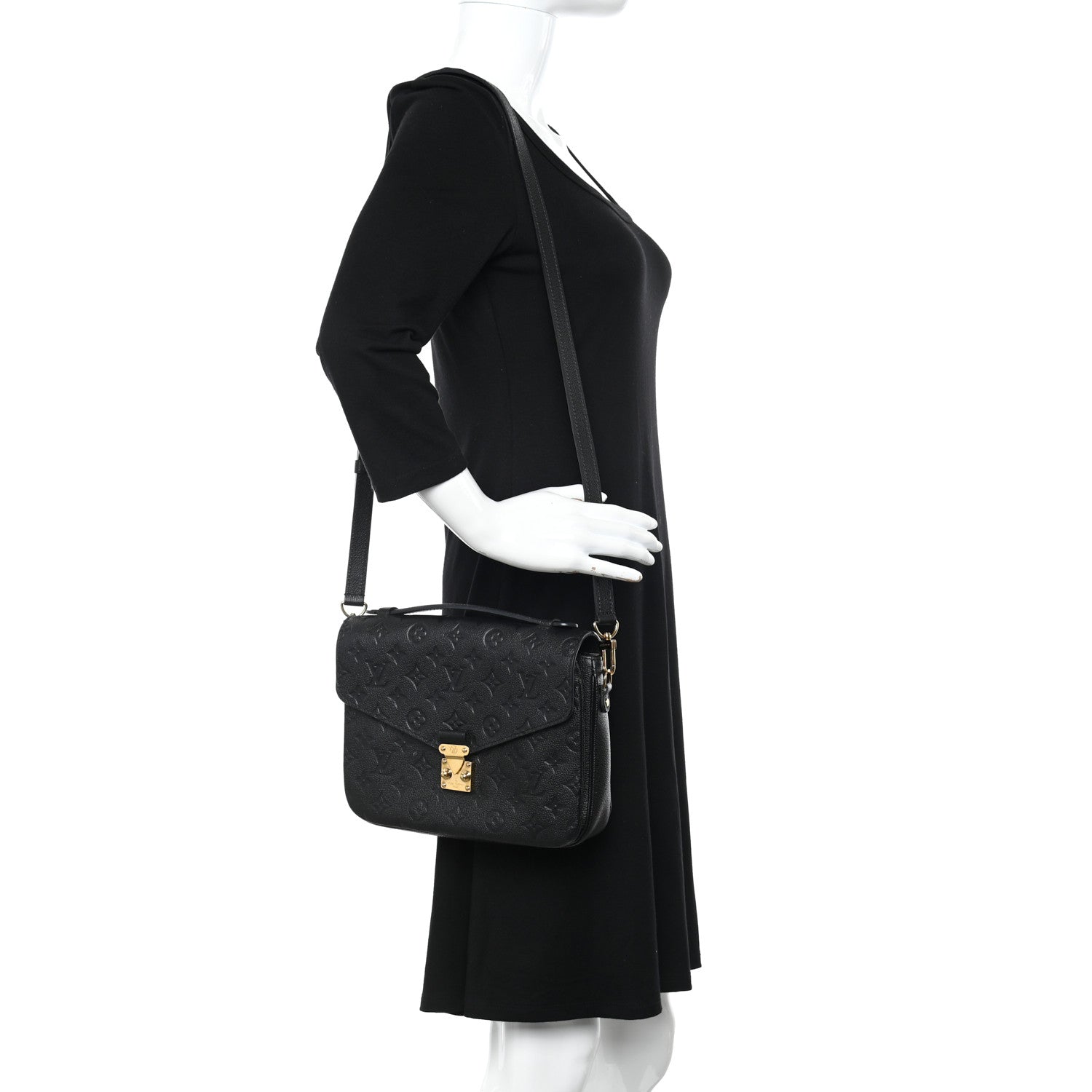 Louis Vuitton Empreinte Pochette Metis Black 2 of 12
