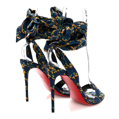 Christian Louboutin Crepe Satin Naja Chain 100 Sandal 41 Obscure 5 of 9