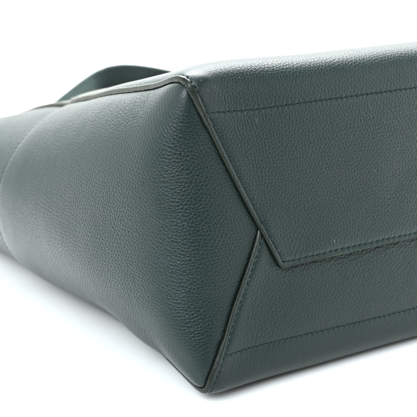 Soft Grained Calfskin Sangle Bucket Bag Amazone