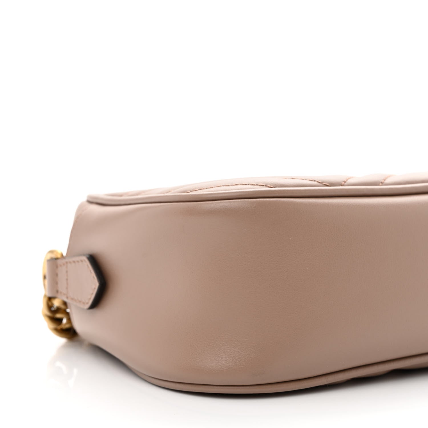 Gucci Calfskin Matelasse Small GG Marmont Chain Shoulder Bag Porcelain Rose 9 of 12