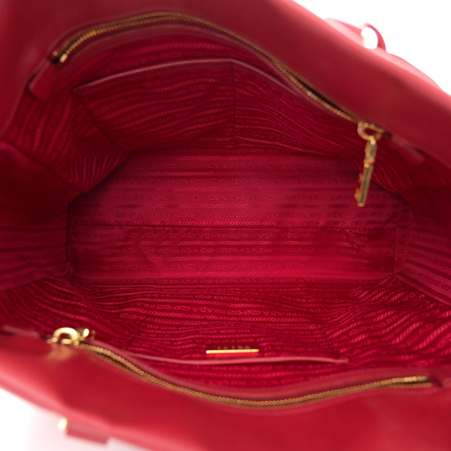 Saffiano Lux Medium Tote Fuoco