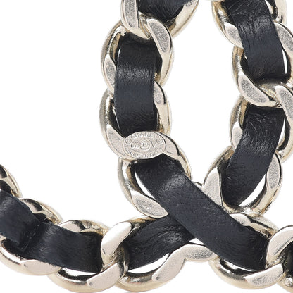 Chanel Lambskin Chain CC Brooch Black Gold 4 of 5