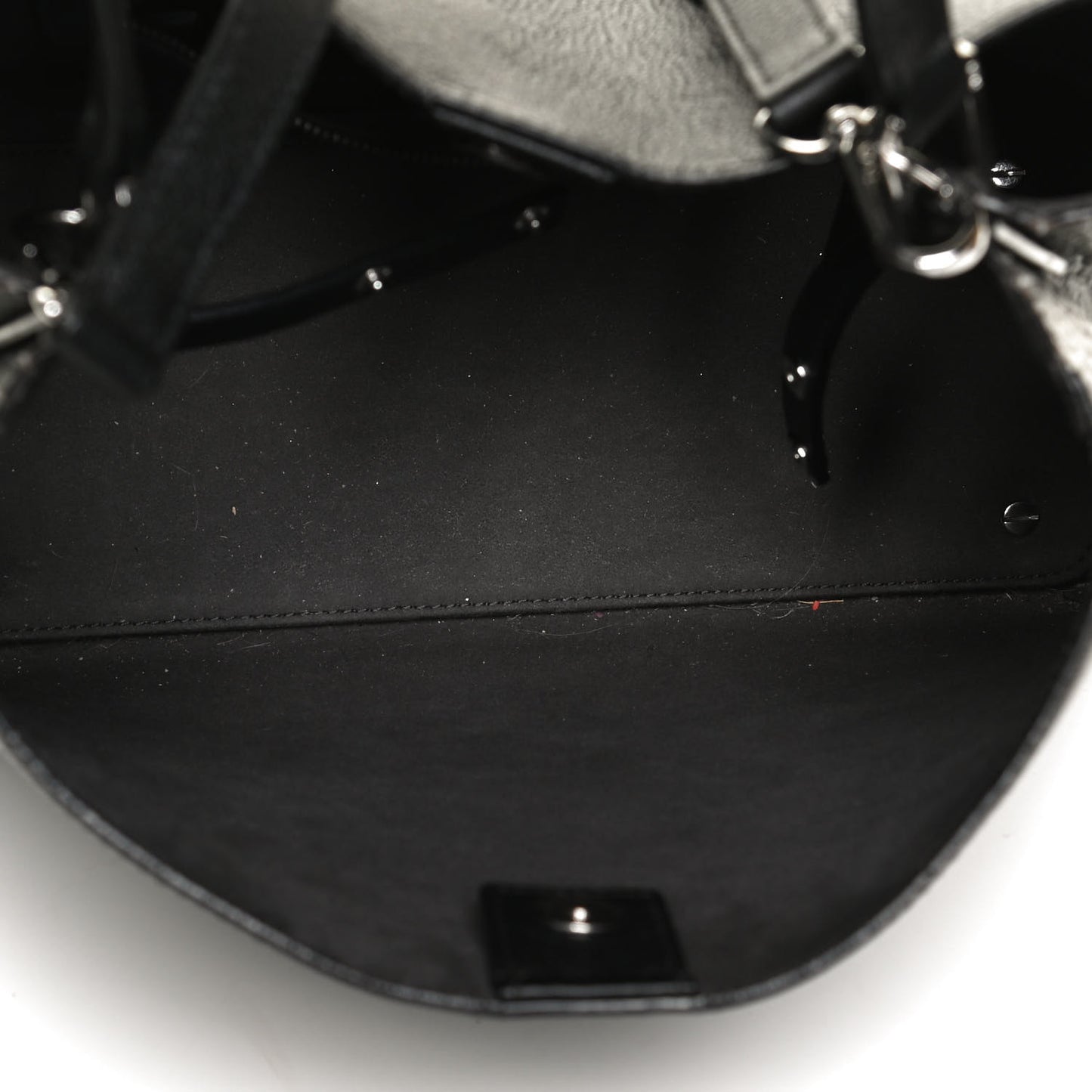 Grained Calfskin Visetos Medium Sarah Hobo Black