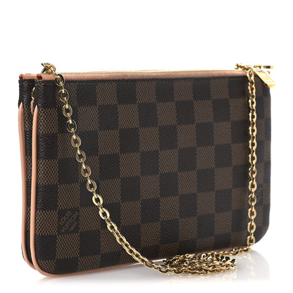 Louis Vuitton Damier Ebene Double Zip Pochette 3 of 13