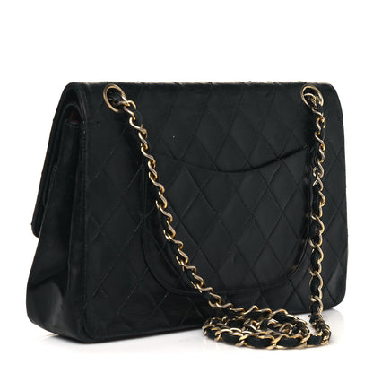 Chanel Lambskin Quilted Medium Double Flap Black 3 of 21