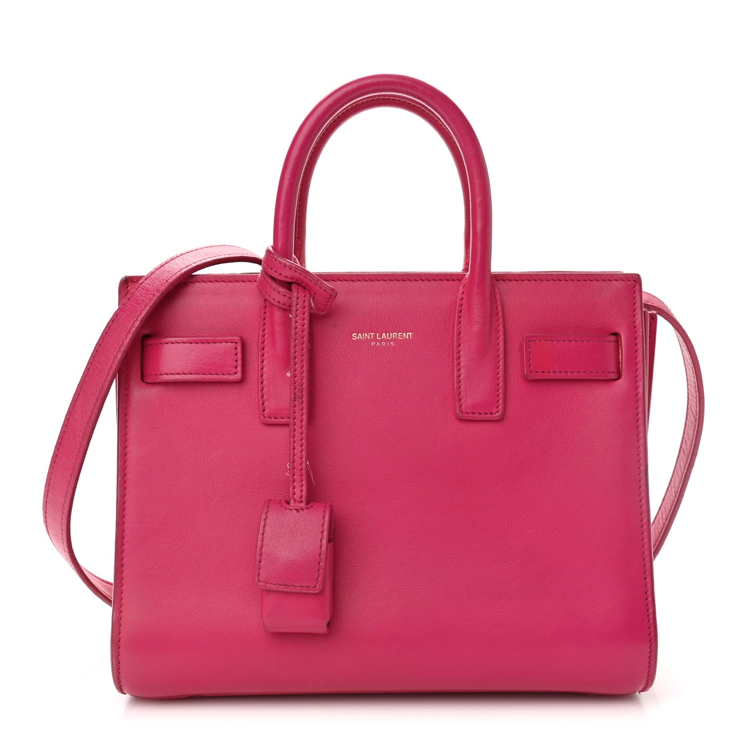 Calfskin Nano Sac De Jour Lipstick Fuchsia