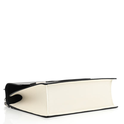 Delvaux Calfskin PM Madame Chaine Bag Black White 4 of 8
