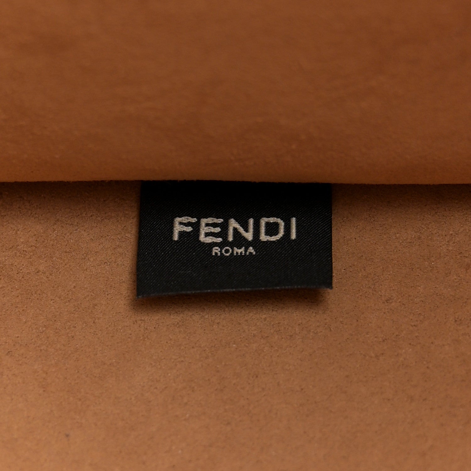 Fendi Woven Fabric Calfskin FF Medium Fendi Sunshine Shopper Tote Natural White Dark Honey 6 of 11