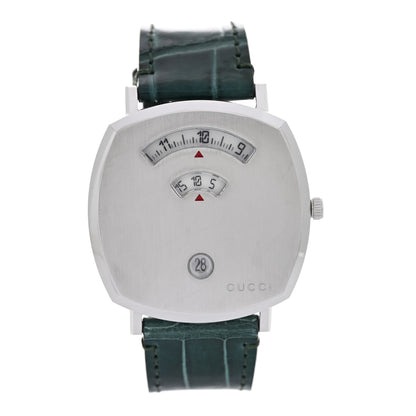 Gucci Stainless Steel Alligator 38mm Grip Quartz Watch Green 1 of 4