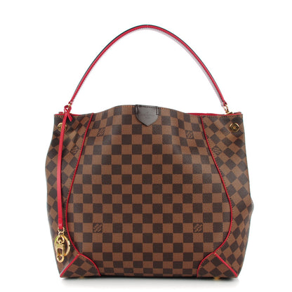 Louis Vuitton Damier Ebene Caissa Hobo Cherry 1 of 7