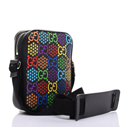 Gucci GG Supreme Monogram Psychedelic Messenger Bag Black 4 of 13