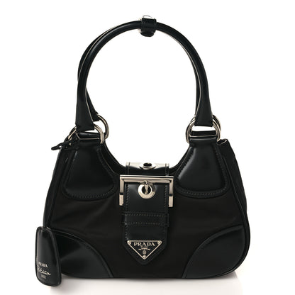 Prada Re-Nylon Spazzolato Re-Edition 2002 Moon Bag Black 1 of 7