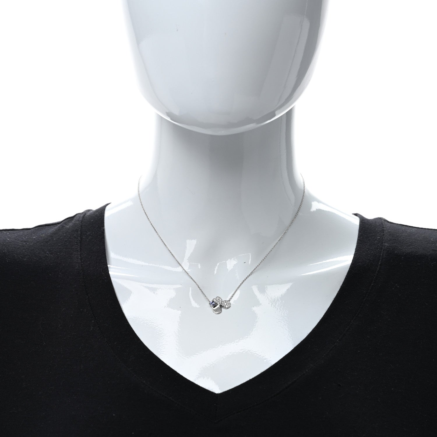 Tiffany Platinum Diamond Tanzanite Paper Flowers Pendant Necklace 2 of 4