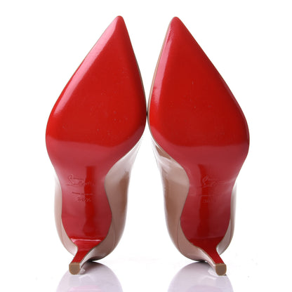 Christian Louboutin Patent Pigalle 100 Pumps 36.5 Nude 7 of 10