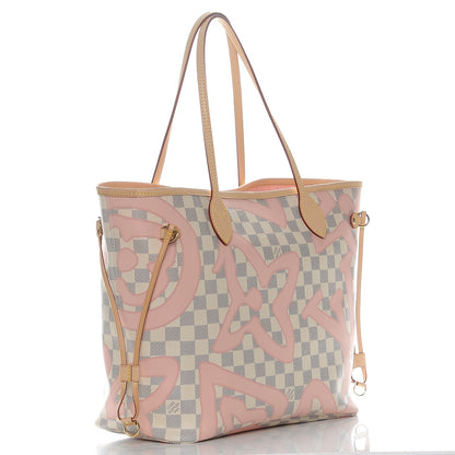 Louis Vuitton Damier Azur Tahitienne Neverfull MM 3 of 9