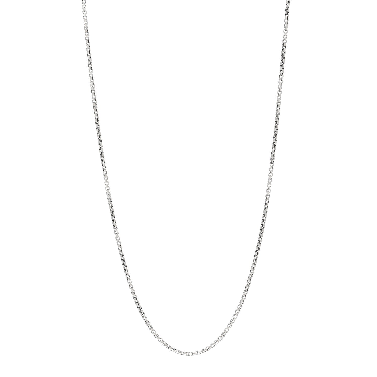 David Yurman Sterling Silver 2.7mm Small Box Chain Necklace 22" 1 of 4