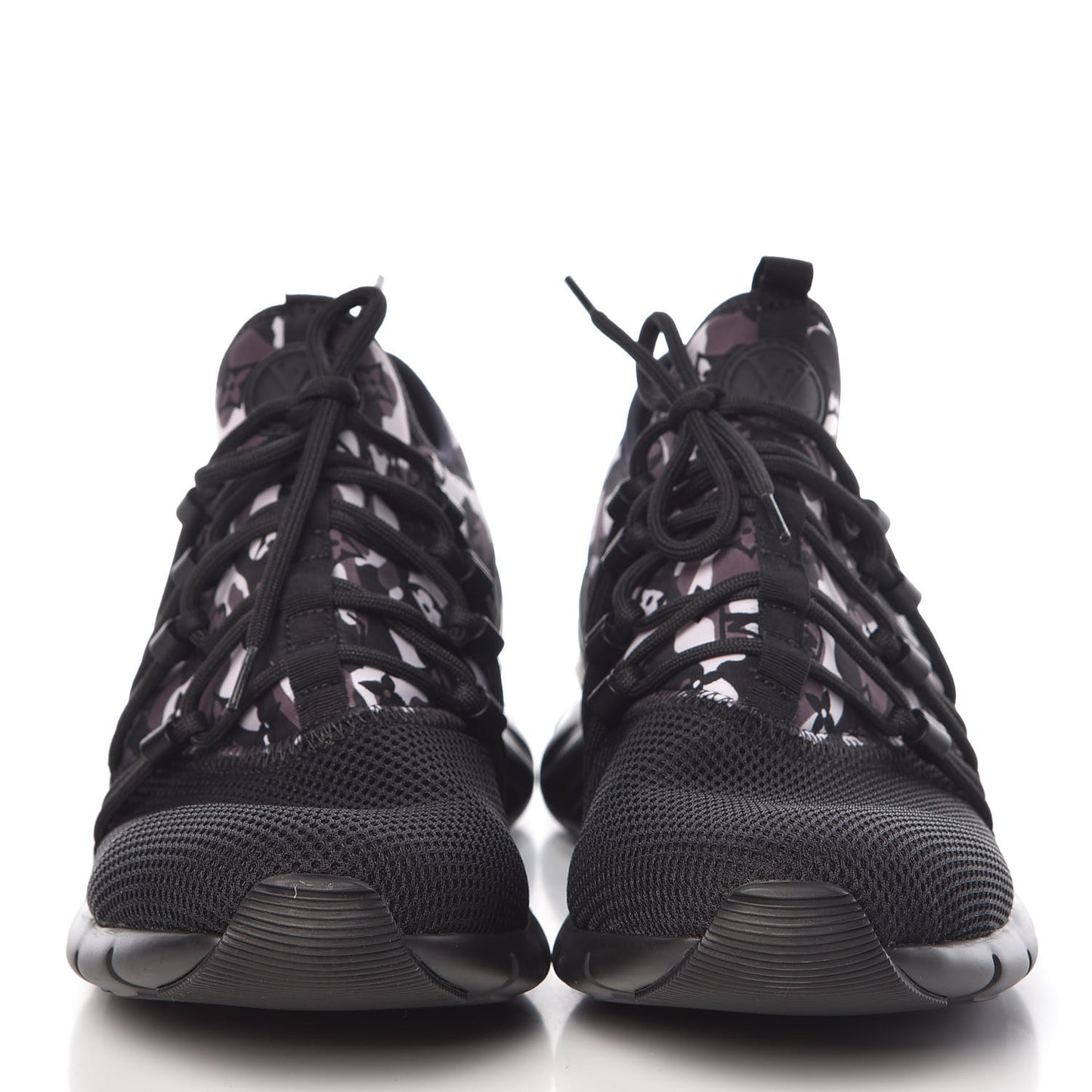 Neoprene Mesh Rubber Monogram Camo Fastlane Low Sneakers 8 Black