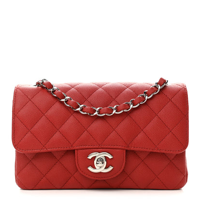 Chanel Caviar Quilted Mini Rectangular Flap Red 1 of 11