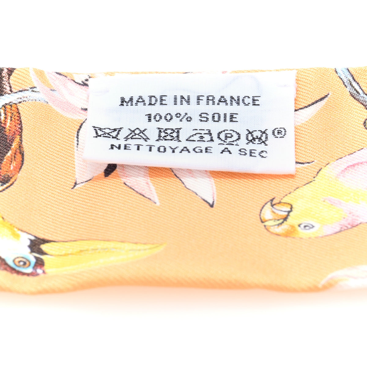 Silk Equateur Twilly Abricot Creme Multicolor