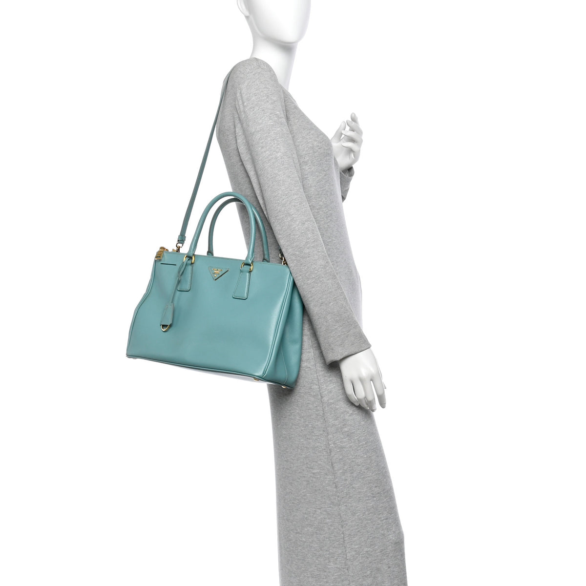 Saffiano Medium Galleria Double Zip Tote Anice