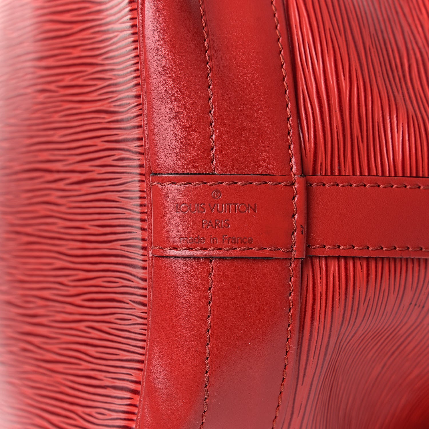 Louis Vuitton Epi Noe Castillan Red 6 of 17