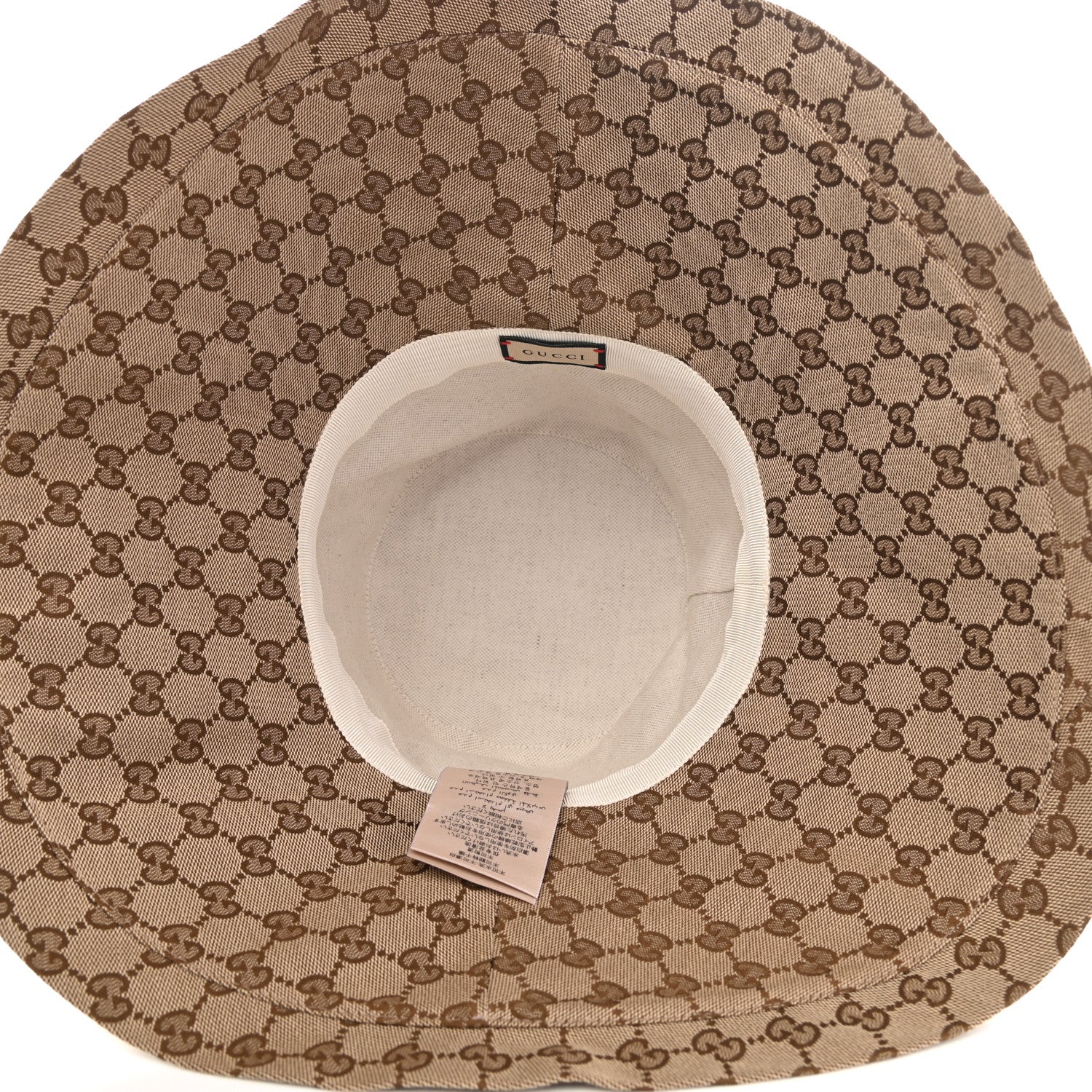 Gucci Monogram Wide Brim Hat M 57 Beige 7 of 10