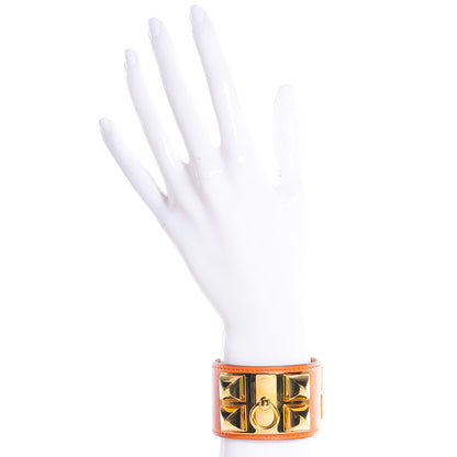 Hermes Swift Collier de Chien CDC Small Bracelet Orange 2 of 8