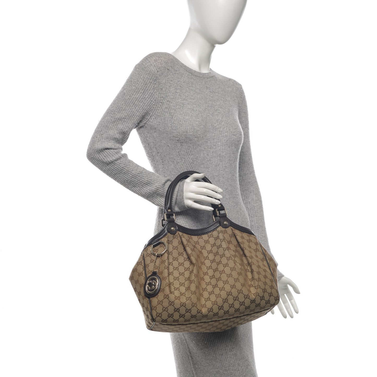 Monogram Medium Sukey Tote Dark Brown