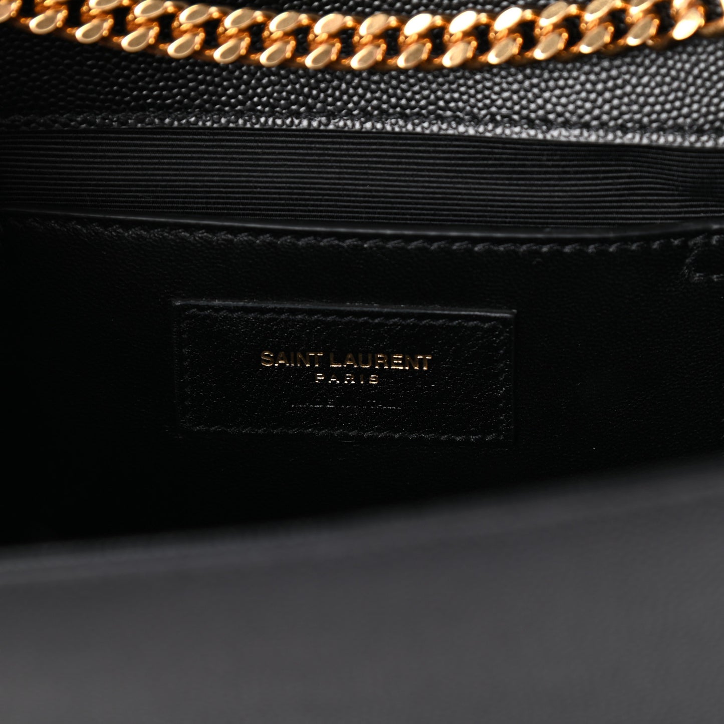 Grain De Poudre Star Studded Monogram Wallet on Chain Black