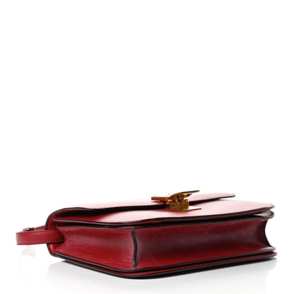 Celine Box Calfskin Medium Classic Box Flap Bag Red 3 of 4