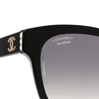 Chanel Acetate Polarized Pearl CC Square Sunglasses 5482-H-A Black 5 of 8