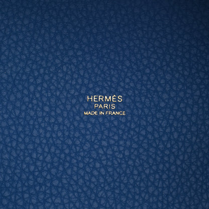 Hermes Taurillon Clemence Picotin Lock 18 PM Mykonos 6 of 11