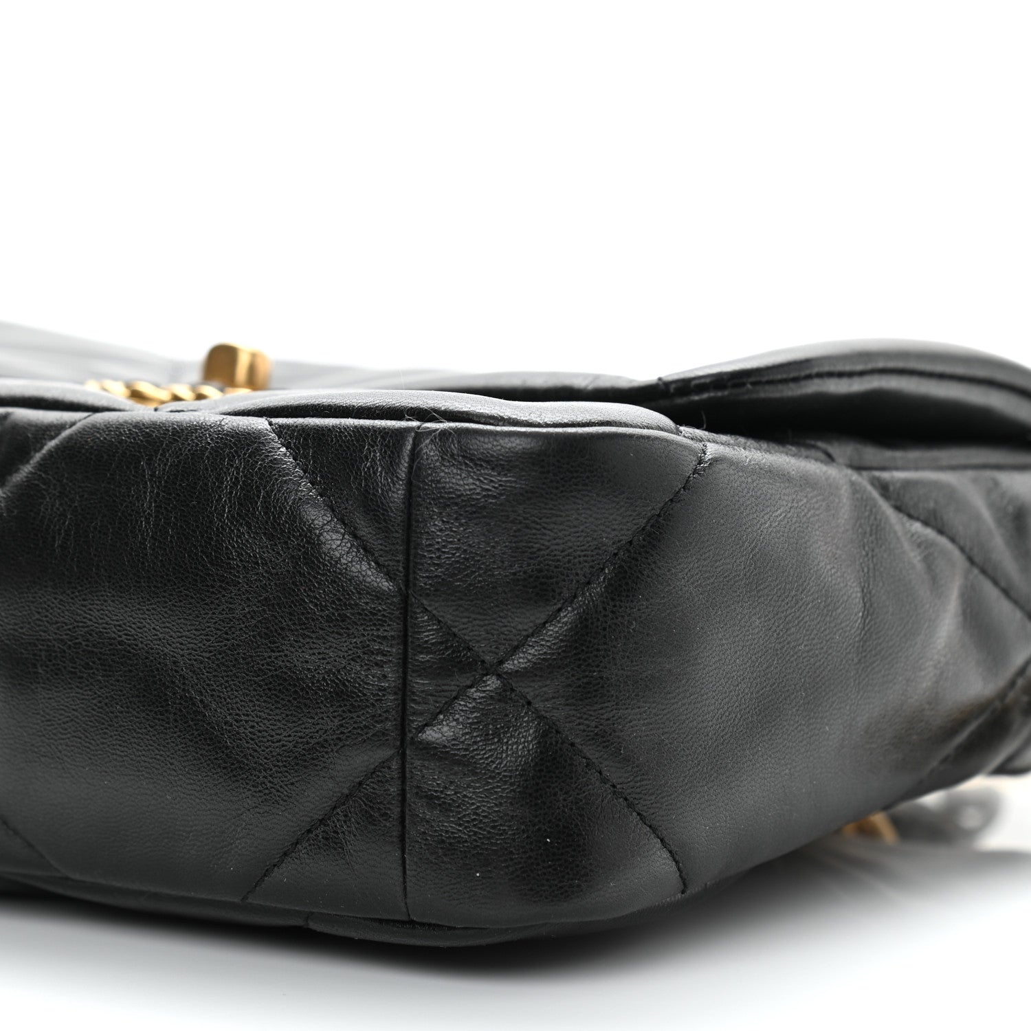 Chanel Goatskin Quilted Medium Chanel 19 Flap Black 9 of 10