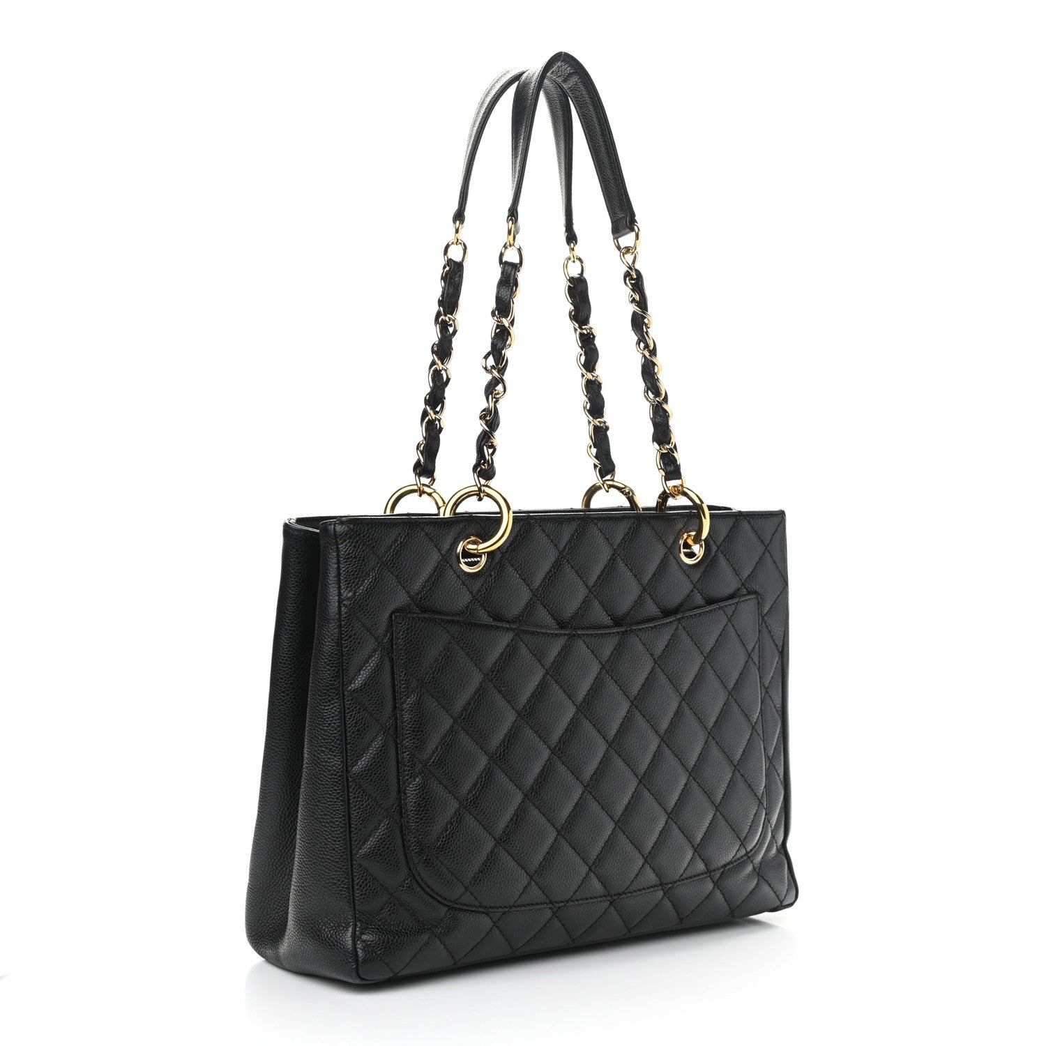Chanel Caviar Quilted Grand Shopping Tote GST Black 3 of 11