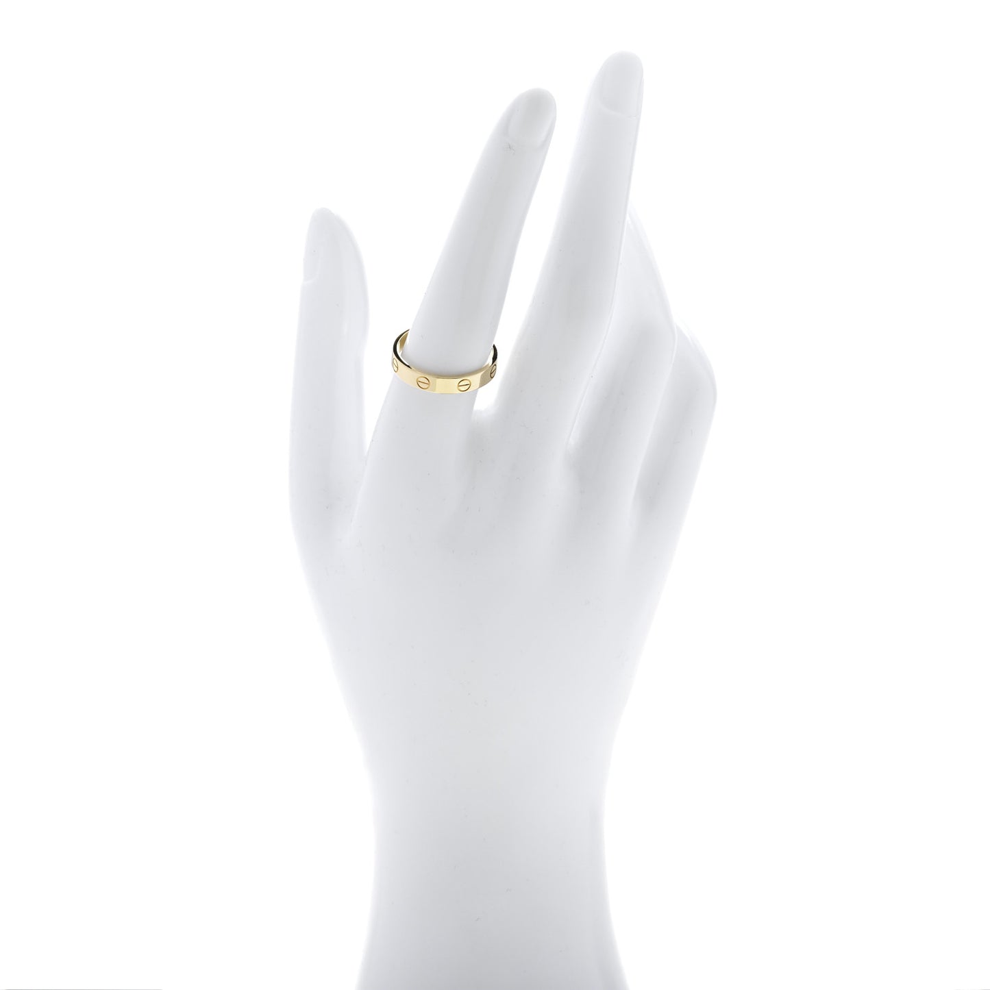 18K Yellow Gold 3.5mm LOVE Wedding Band Ring 57 8