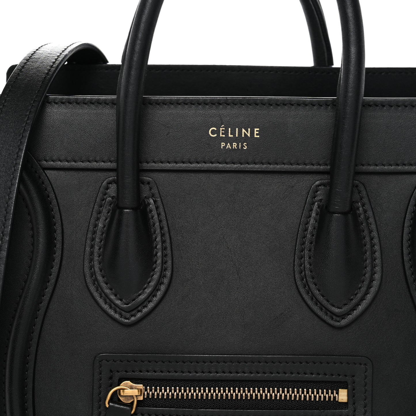 Smooth Calfskin Nano Luggage Black
