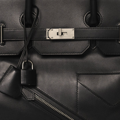 Hermes Veau Volupto Rock HAC Birkin 40 Black 9 of 14