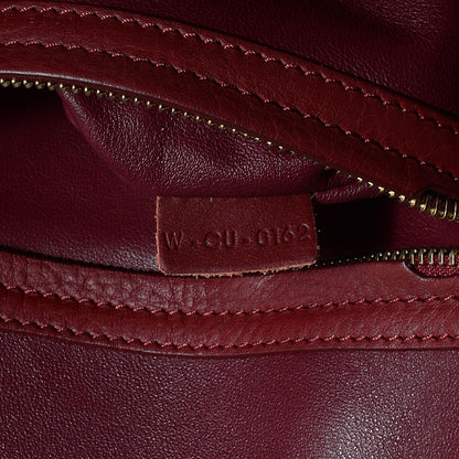 Celine Suede Medium Phantom Luggage Burgundy 7 of 8